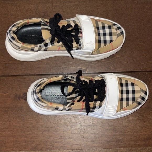 Burberry Shoes - BURBERRY Vintage Check Chunky Platform Sneakers Sz. 9/39